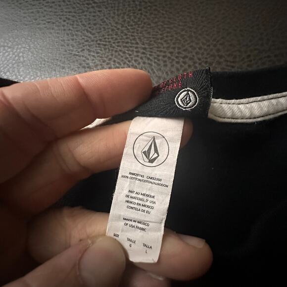 VTG Y2k Volcom T Shirt Mens Large Black Paper Tag Skater Graphic Hidden Logo - Picture 4 of 9